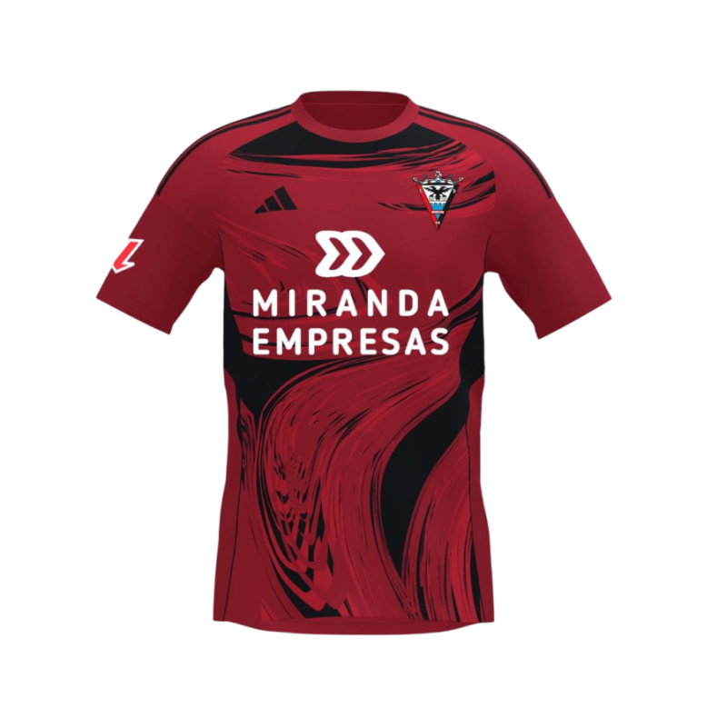 CAMISETA OFICIAL CD MIRANDES ADIDAS ROJA 2025/2026 Tienda Mirandés - Feeberse